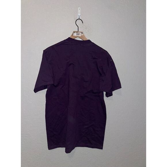 Vintage Lake Tahoe Shirt Harveys Tee Jerzees USA Purple 90s Graphic Large - Picture 6 of 12